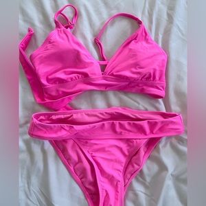 HOT PINK BATHING SUIT